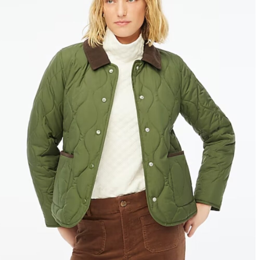 J.Crew Quilted Barn Jacket NWT